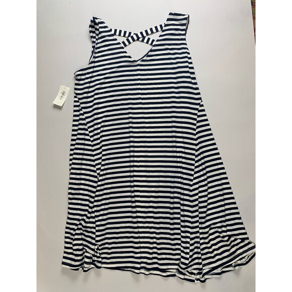 Style & Co. Women's Sleeveless Stripe Swing Dress 2XL Stripe Blue - Picture 12 of 12